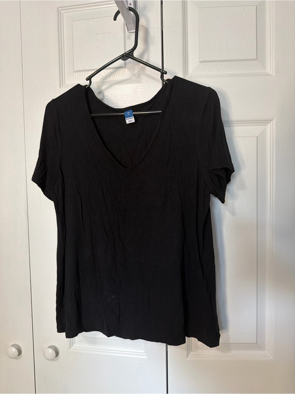 Old Navy Women's V-Neck Short Sleeve Tee - Black